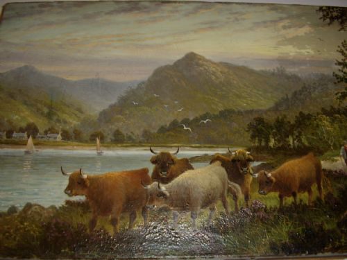 500x375 Antiques Atlas - Oil Painting Cattle
