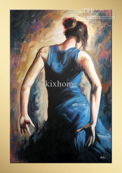 423x600 Modern Arts,dancing Girl Oil Painting,tango Dancer,high Quality - Oil Painting Dancer