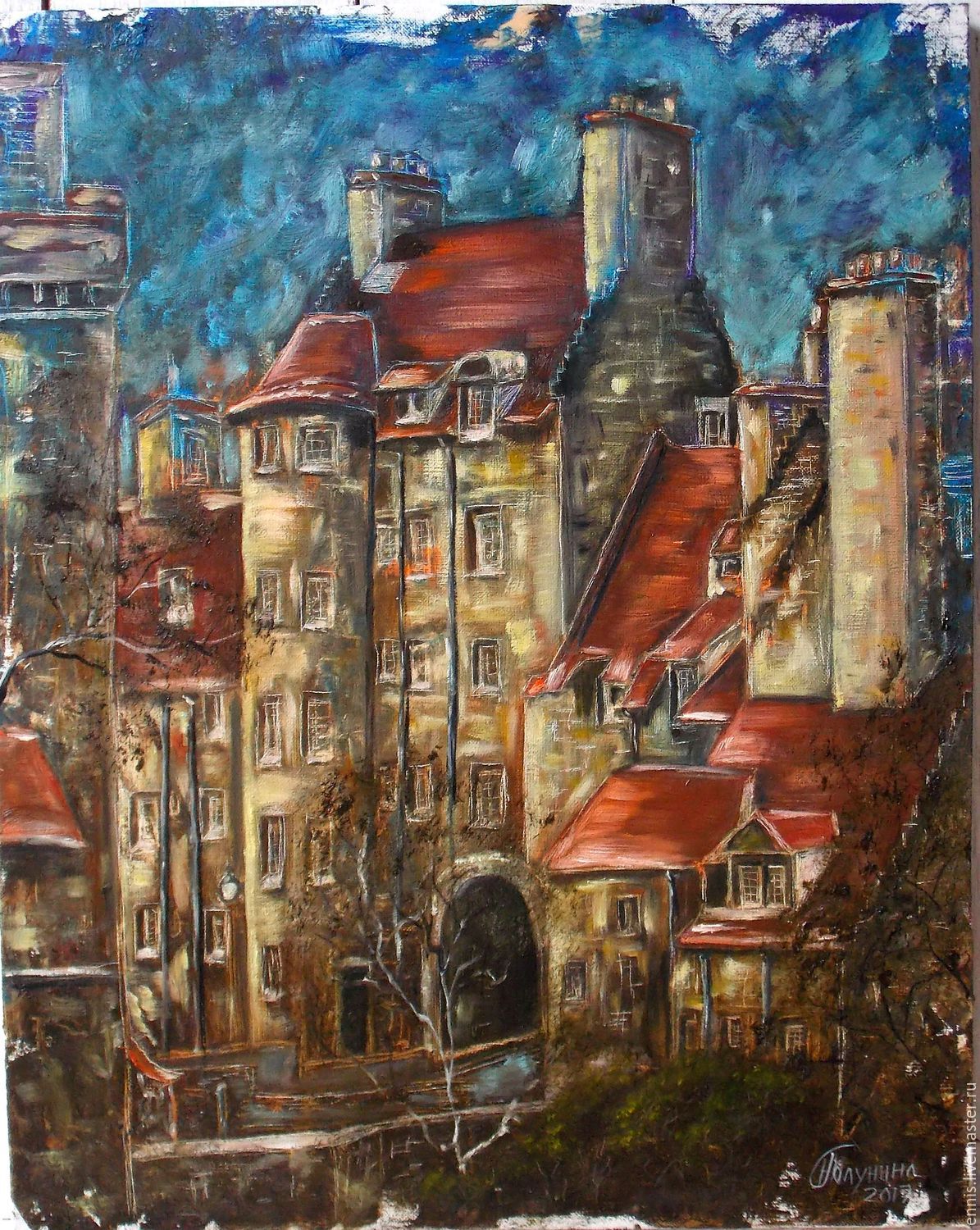 1195x1500 Oil Painting Old Europe Shop Online On Livemaster - Oil Painting Europe