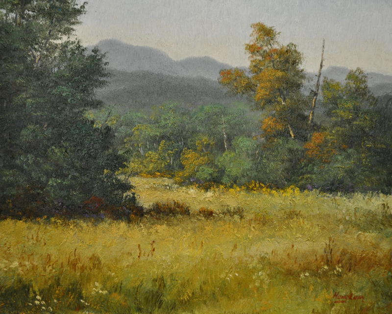 800x640 Landscape Oil Paintings Of North Carolina Mountain Scenery By Jon - Oil Painting Fall Landscape