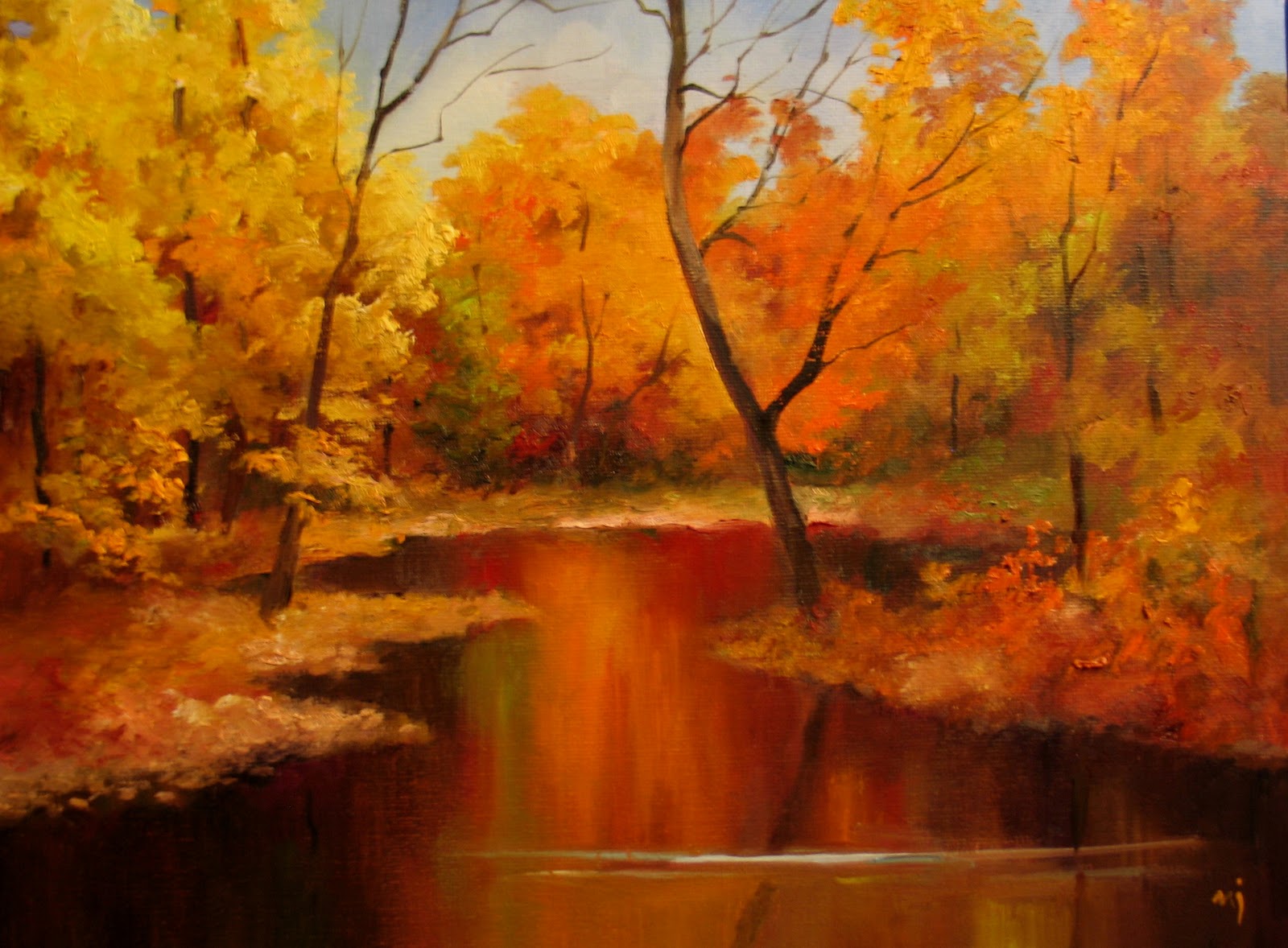 1600x1178 Autumn Landscape Oil Paintings - Oil Painting Fall Landscape