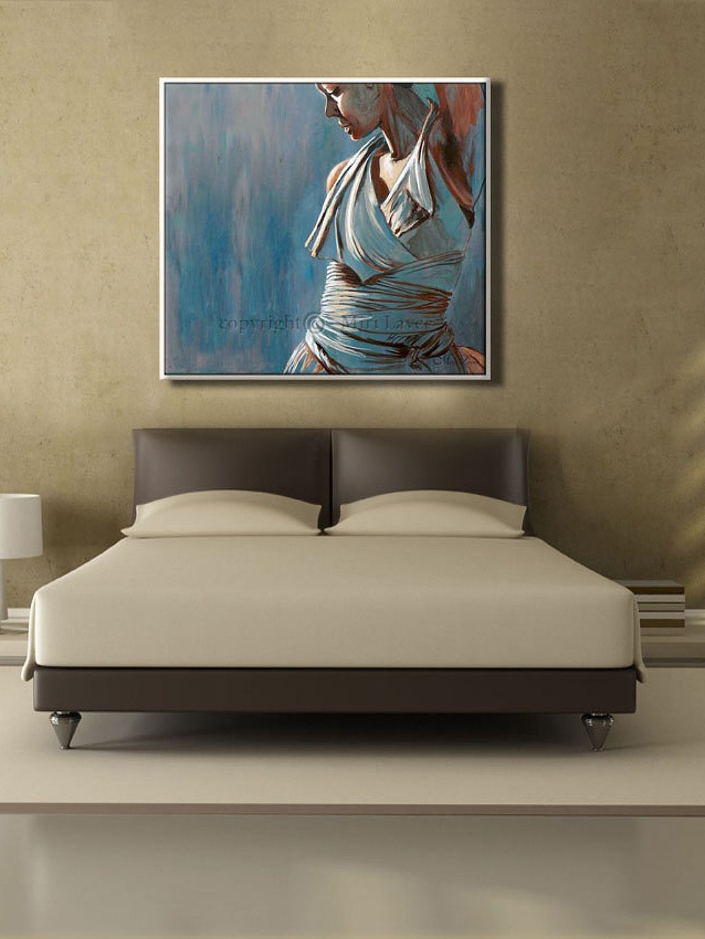 1024x1364 Original Oil Painting For Bedroom, Bedroom Wall Decor, Figure Art - Oil Painting For Bedroom