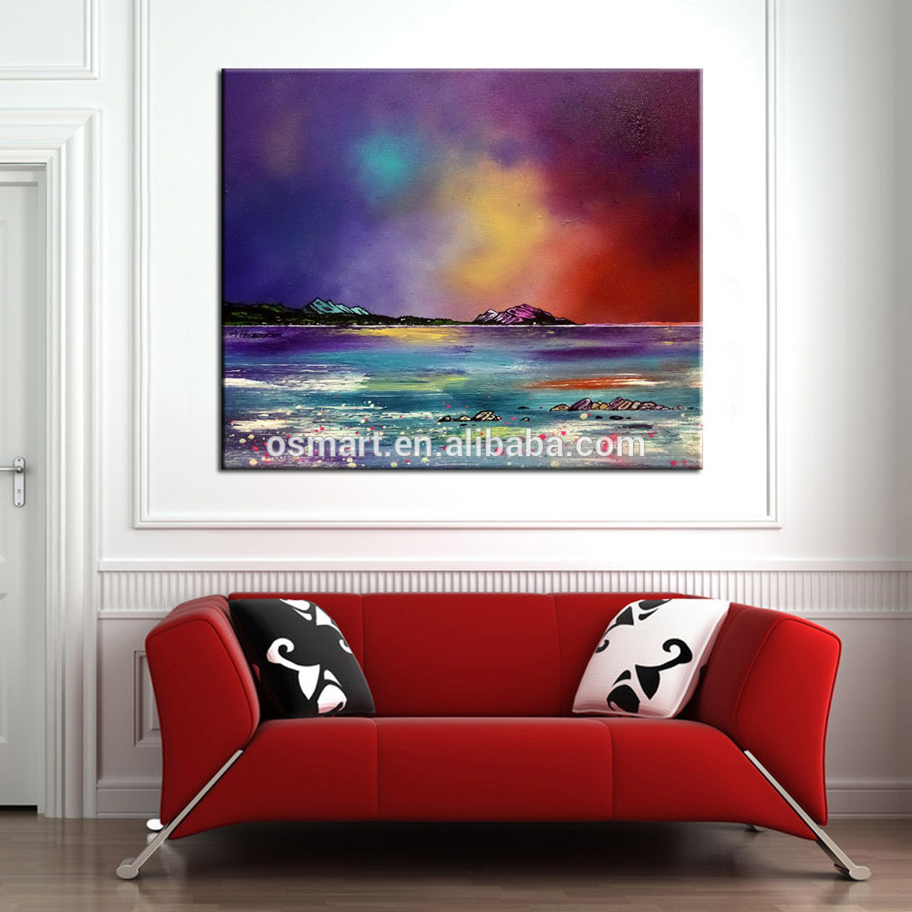 1000x1000 Famous Artist Handmade Midnight Magic Abstract Canvas Oil Painting - Oil Painting For Bedroom