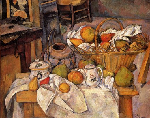 520x409 Paul Cezanne The Kitchen Table Oil Paintings - Oil Painting For Kitchen
