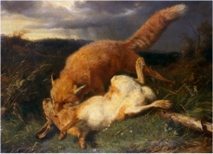 300x217 Foxfox Oil Paintingreproductions,handmade,gallery,picture,frames - Oil Painting Fox