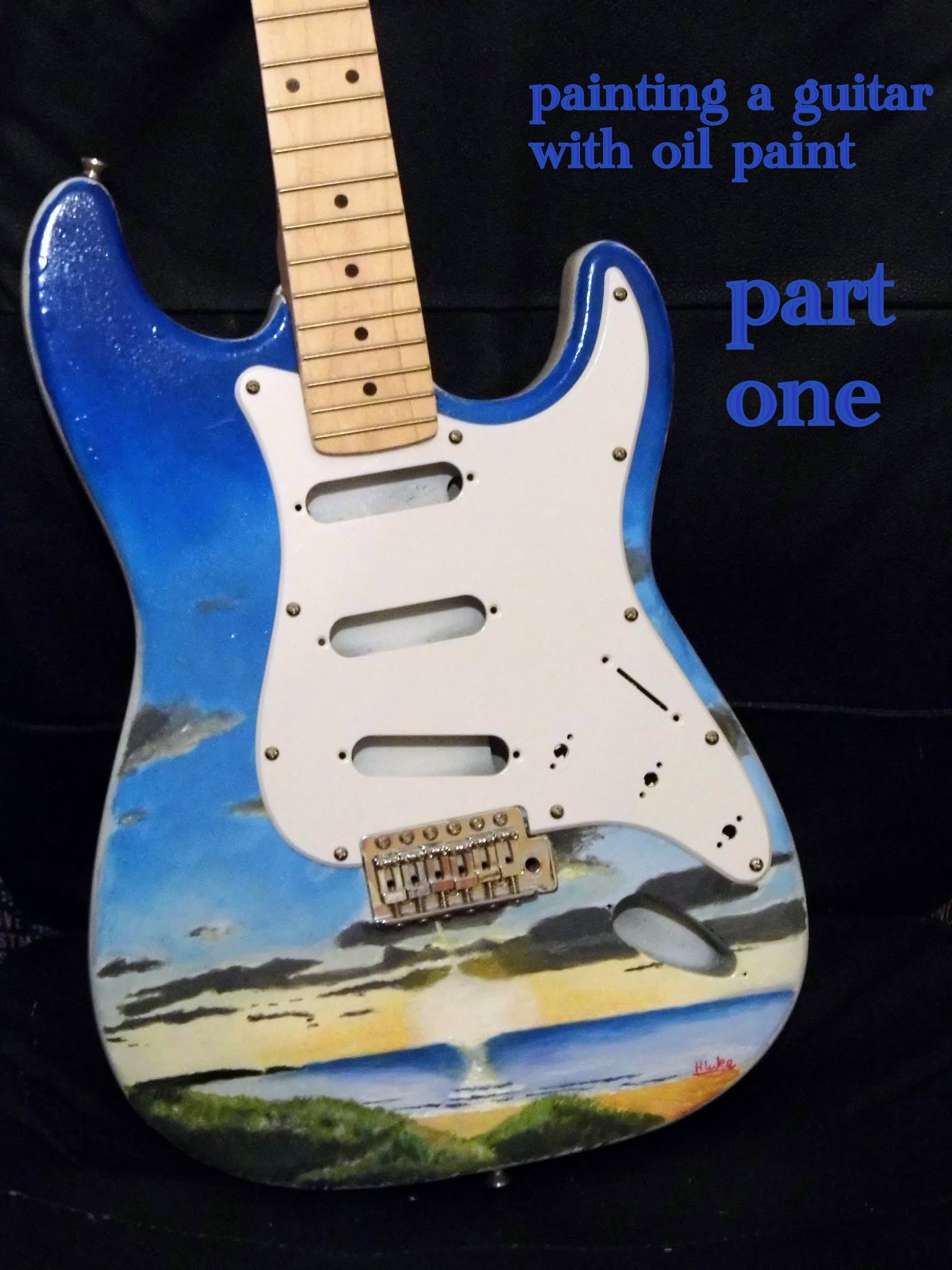 1536x2048 Oil Painting On A Guitar Part 1 (Timelapes) - Oil Painting Guitar