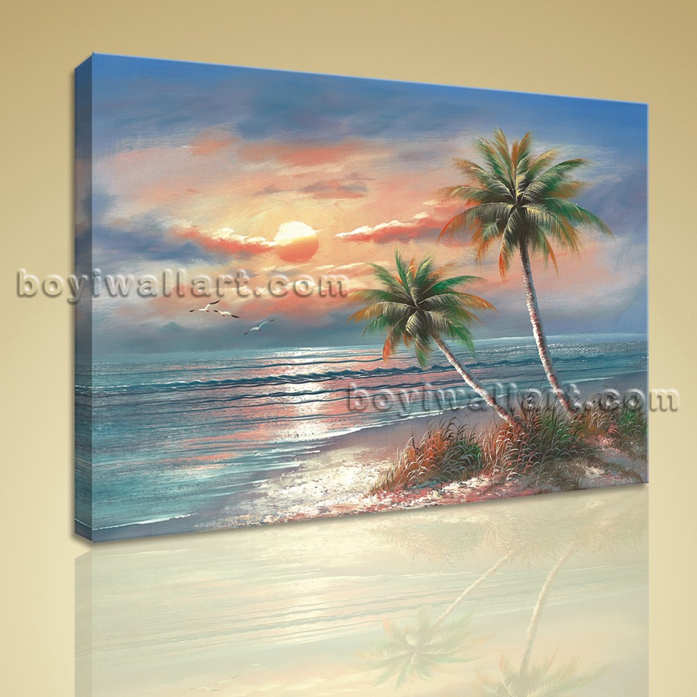 1000x1000 Classical Seascape Oil Painting Hd Giclee Print Canvas Wall Art - Oil Painting Hd