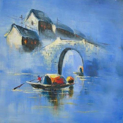 500x500 Landscape Oil Painting - Oil Painting Images