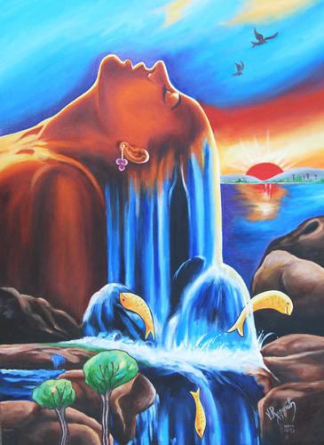 365x500 Power Of Nature Oil Painting - Oil Painting Images