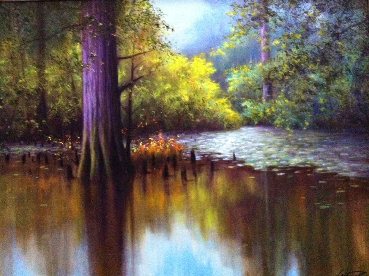 1296x968 Burnside Swamp Oil Painting - Oil Painting Images
