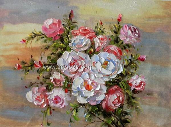 600x446 Impressed Flowers Oil Painting Op Ff2 9 - Oil Painting Images Flowers