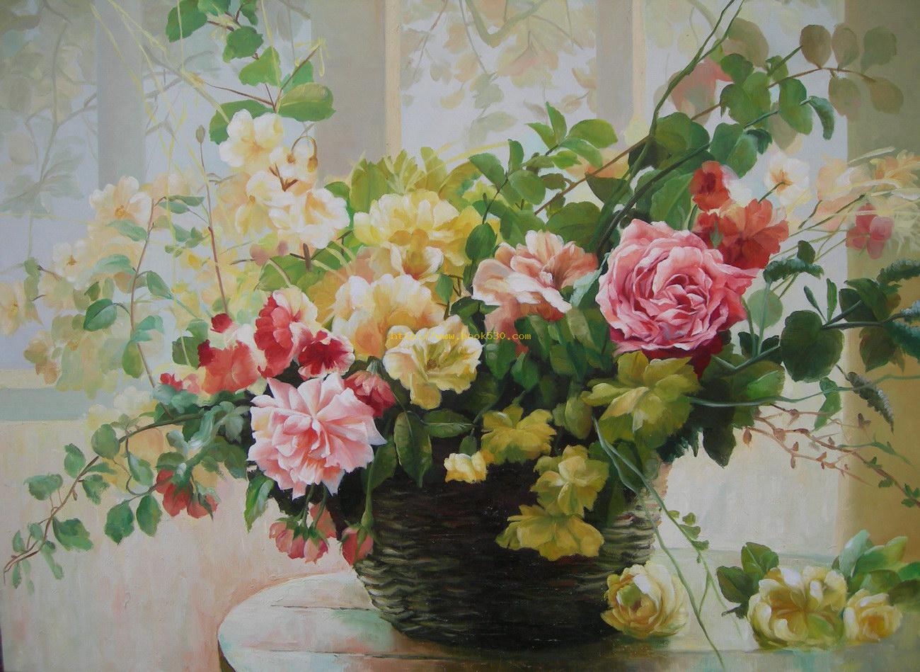 1300x949 Impression Flowers Oil Painting,impression Flowers Oil Painting - Oil Painting Images Flowers