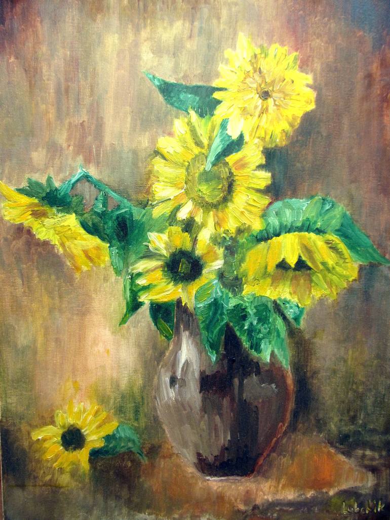 770x1027 Saatchi Art Sunflowers Oil Painting Flowers Painting Floral Art - Oil Painting Images Flowers