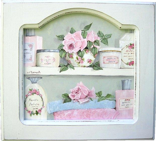 621x560 Paintings For Bathroom Pretty Bathroom Cupboard Oil Painting - Oil Painting In Bathroom