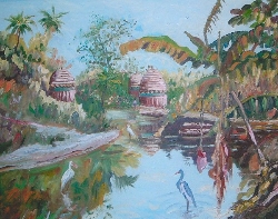 250x197 Angilen Gallery Amp Studios - Oil Painting Indian Village