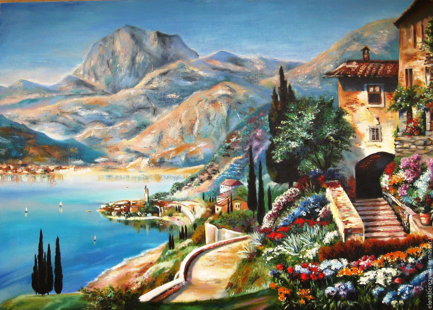 Oil Painting Italian Landscape at PaintingValley.com ...