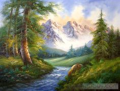 236x179 60 Easy And Simple Landscape Painting Ideas Bob Ross - Oil Painting Landscape Artists