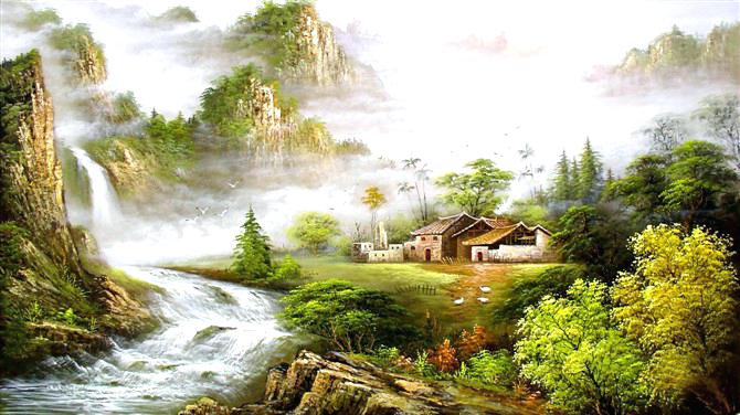 670x376 Oil Painting Landscape Pictures Realistic Landscape Canvas - Oil Painting Landscape Pictures