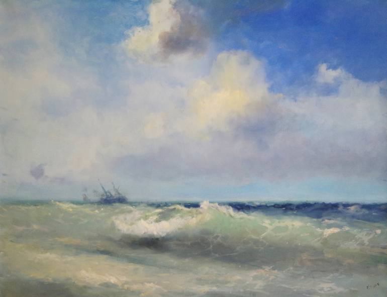 770x591 Saatchi Art Ocean Waves,seascape Original Oil Painting, Coastal - Oil Painting Ocean