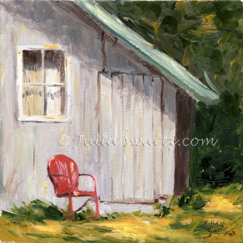 500x500 Julia Swartz Fine Art Gallery Mountain Barn - Oil Painting Of Barns