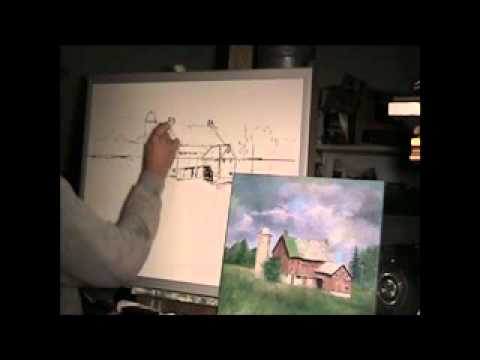 480x360 Landscape Oil Painting Of An Old Barn - Oil Painting Of Barns