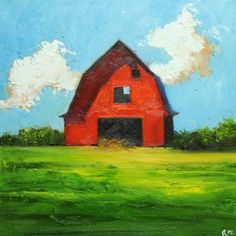 236x236 2872 Best Art Houses And Scenery To Paint Whimsical Images - Oil Painting Of Barns