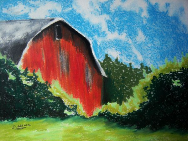 600x450 Virginia Barn Debbie Adams Foundmyself - Oil Painting Of Barns