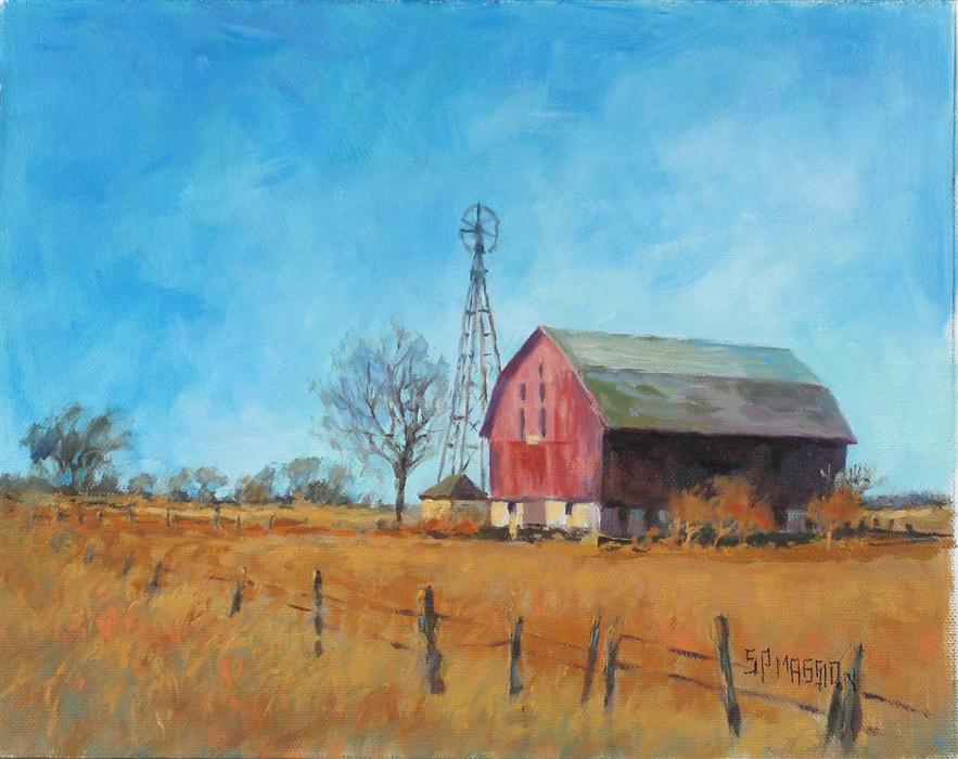 Oil Painting Of Barns At PaintingValley.com | Explore Collection Of Oil ...