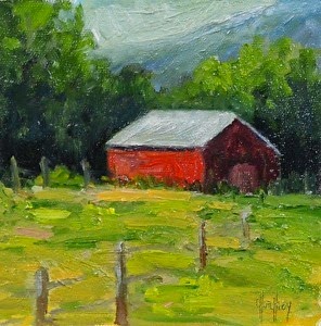 Oil Painting Of Barns at PaintingValley.com | Explore collection of Oil ...