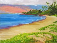 236x181 Maui Plein Air Painting - Oil Painting Of Beach Scenes