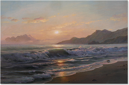425x281 Photos Oil Paintings Of Beach Scenes, - Oil Painting Of Beach Scenes