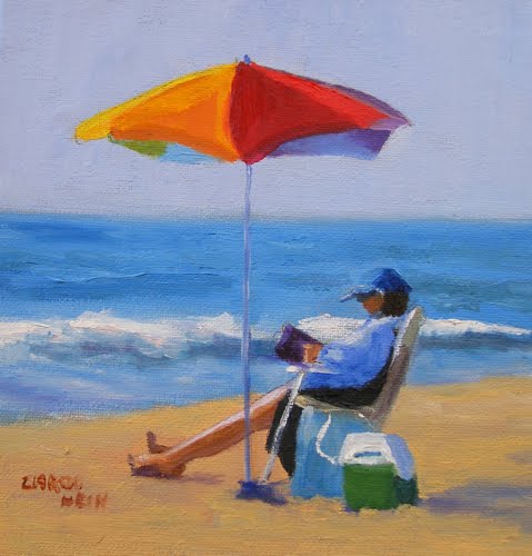 479x500 Figurative Artists International Set For The Day, Seascape - Oil Painting Of Beach Scenes