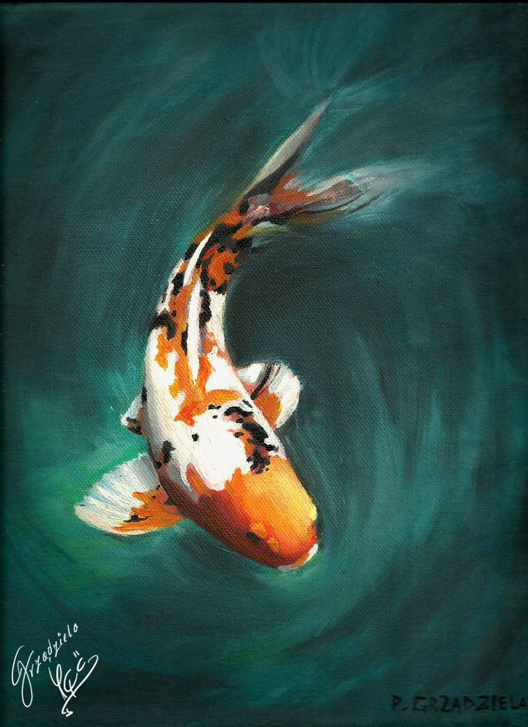 762x1048 First Oil Painting On Canvas (Winter 2011). Maybe It's Not Perfect - Oil Painting Of Fish