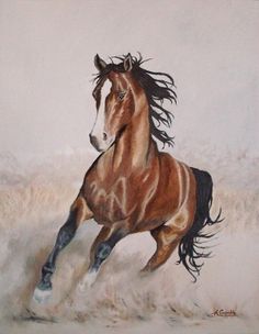 236x304 Kirk Reinert ~ Fantasy Art Horse, Horse Art And Horse Paintings - Oil Painting Of Horses Original