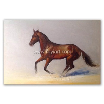 350x350 Royiart Original Horse Oil Painting On Canvas Of Wall Art - Oil Painting Of Horses Original