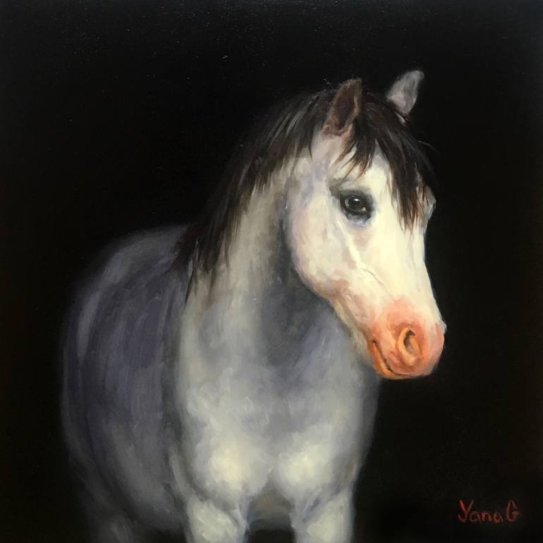 770x770 Saatchi Art Horse Painting. Original Oil Painting. Oil On Wood - Oil Painting Of Horses Original