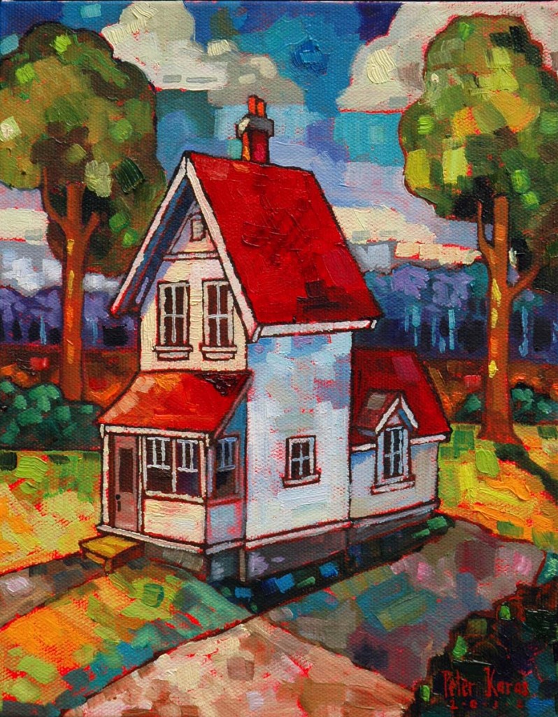798x1024 November 2012 The Dick And Jane Art Co. - Oil Painting Of House
