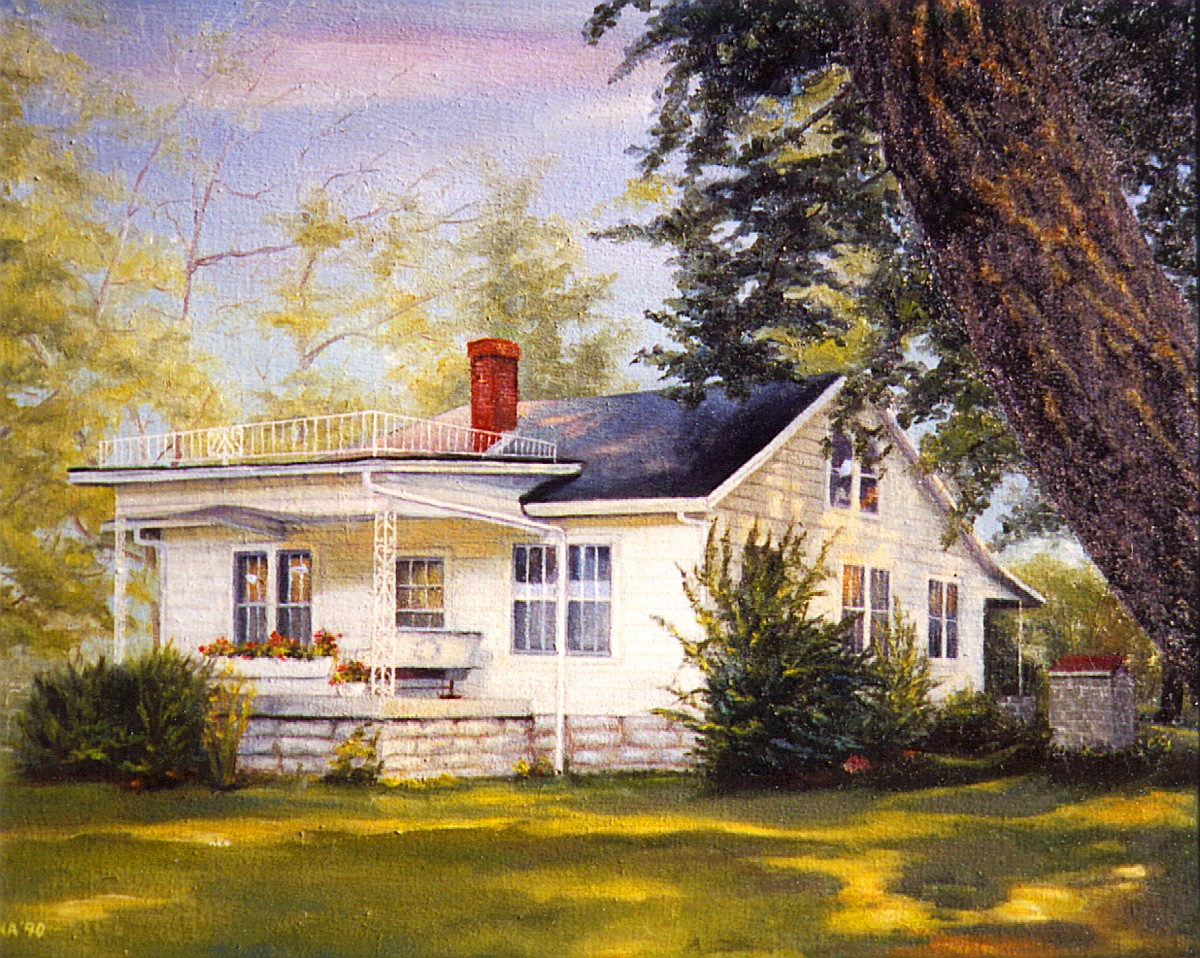 1200x958 Oil Painting Canvas - Oil Painting Of House