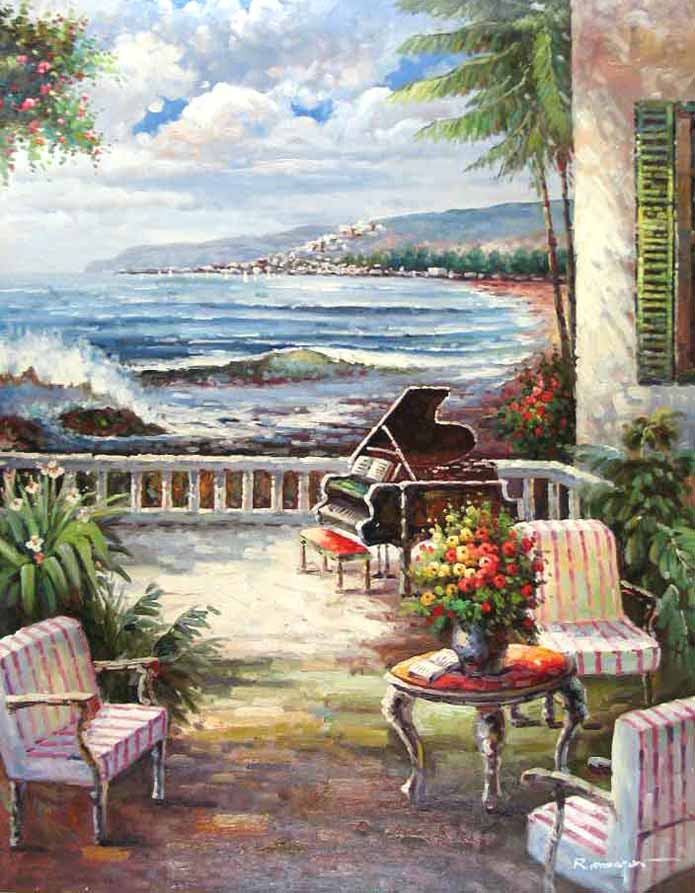 695x893 Oil Paintings Frames - Oil Painting Of House