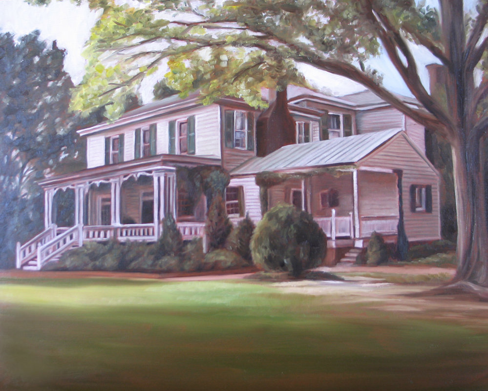 999x800 Custom Portrait - Oil Painting Of House