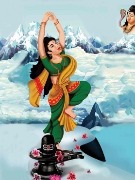 278x370 Durga Maa Oil Painting - Oil Painting Of Maa Durga