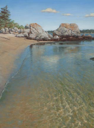 318x432 Painting The Flow, Color And Rhythm Of Water By William H. Hays - Oil Painting Of Ocean Scenes