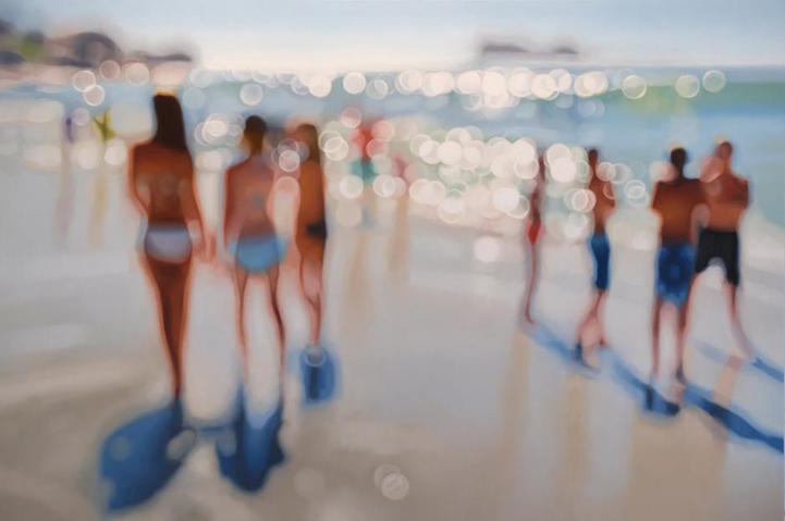 721x479 Emotive Oil Paintings Of Nostalgic Beach Scenes In Beautiful Bokeh - Oil Painting Of Ocean Scenes