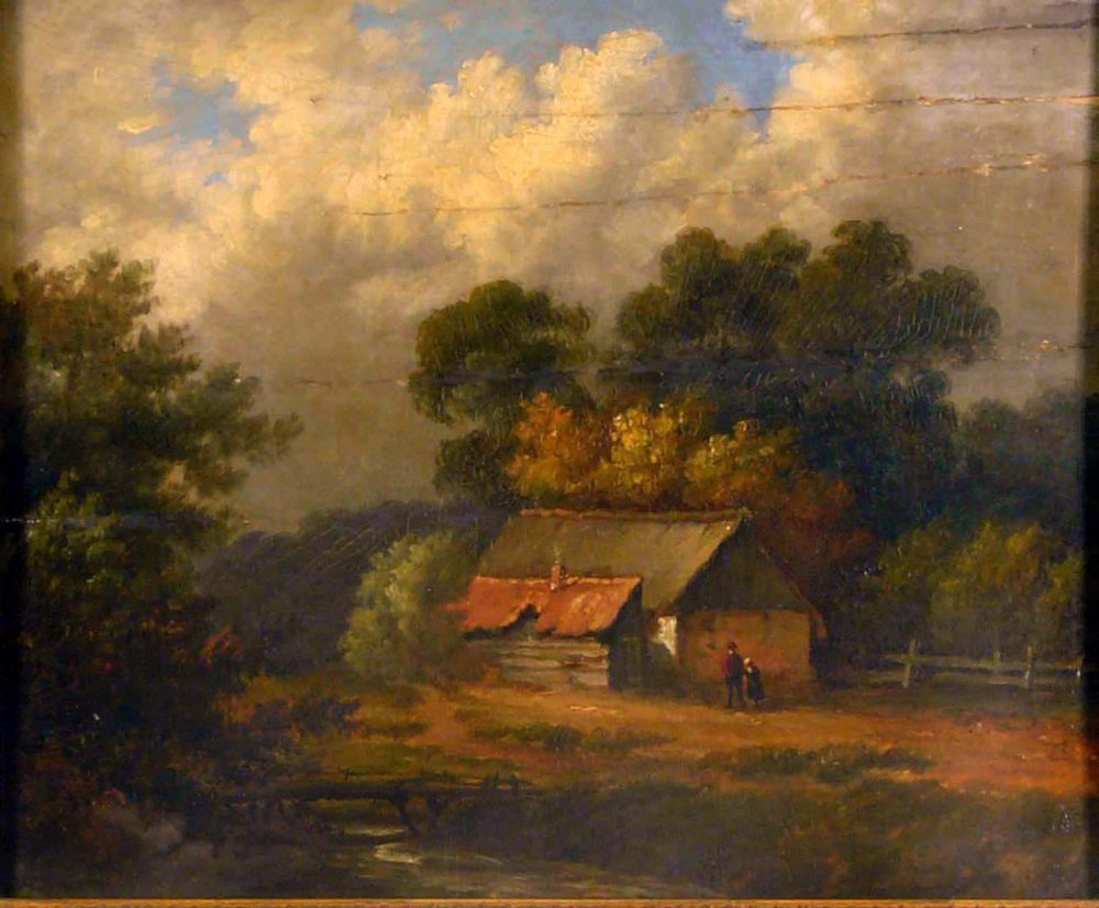 1000x826 Antiques Atlas - Oil Painting Of Old Barns