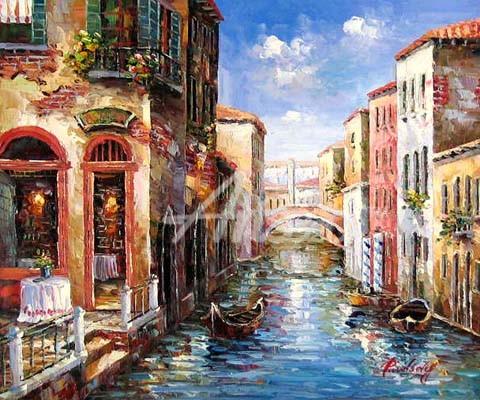 480x400 Venice Italy Oil Paintings - Oil Painting Of Venice Italy