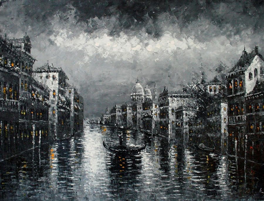 900x685 Venice Italy Cityscape Oil Painting Swpr9 Mar Jpg - Oil Painting Of Venice Italy