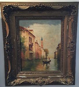 272x300 Antique Oil Painting - Oil Painting Of Venice Italy