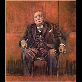 288x288 1954 Graham Sutherland - Oil Painting Of Winston Churchill