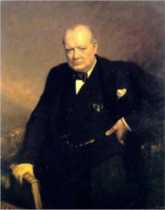 236x300 Winston Churchill Handcraft Portrait Oil Painting On Canvas No - Oil Painting Of Winston Churchill