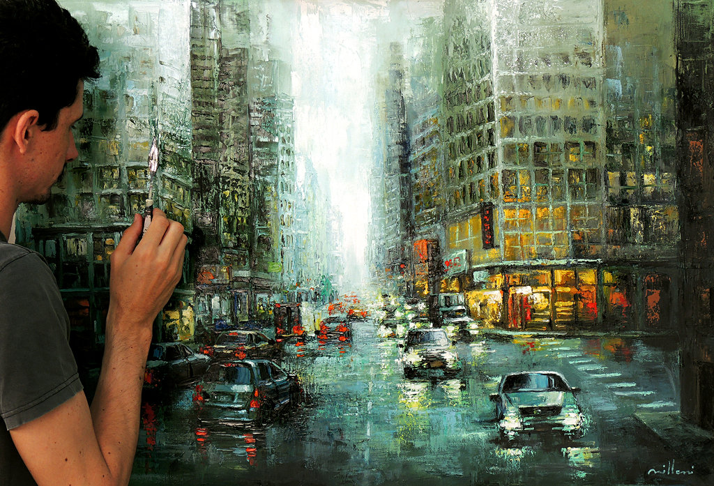 1024x697 Agree - Oil Painting On Canvas